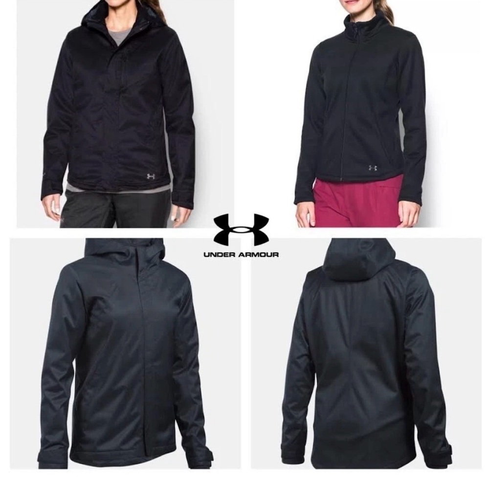 NWT $250 UNDER ARMOUR Women XS Storm Infrared Ski Snowboard Winter 3-in-1 Jacket